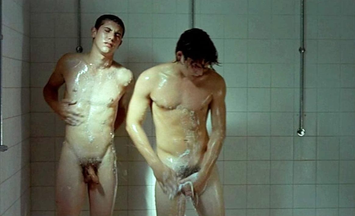 Guys peeing in showers