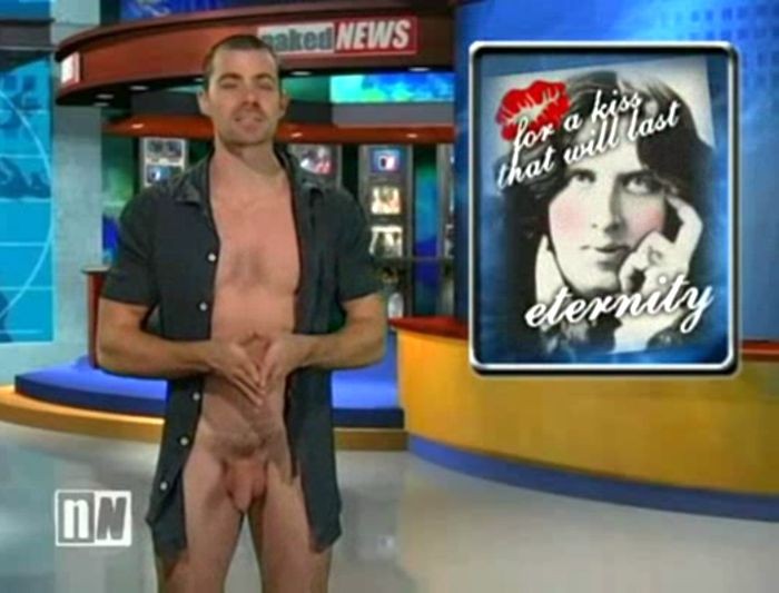 Dalla storia di Internet: Naked News Male Edition.
